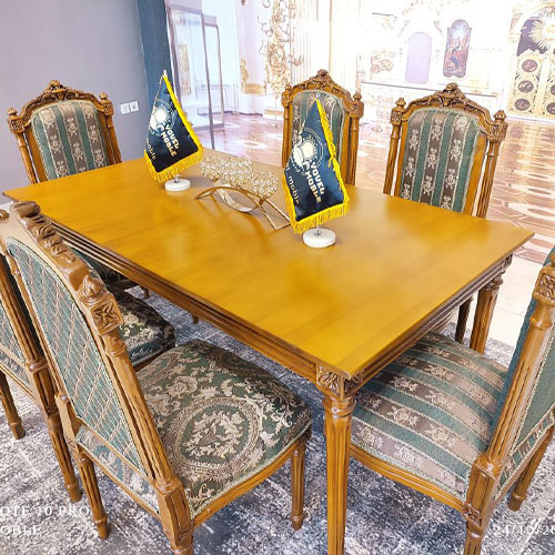 کلکسیون میز غذاخوری چوبی و لوکس مبل وفایی